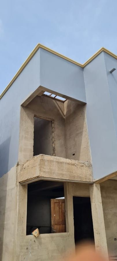 Building shell under construction