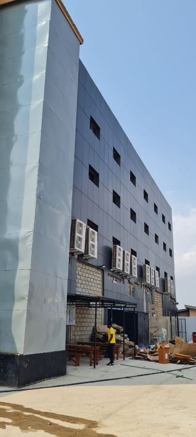 Completed apartment building
